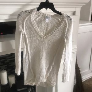 Ann Taylor Loft Comfy Cream White Sweater (XS)